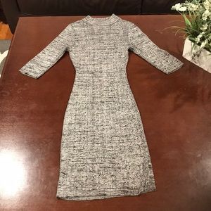 Stretchy, turtleneck, sweater dress